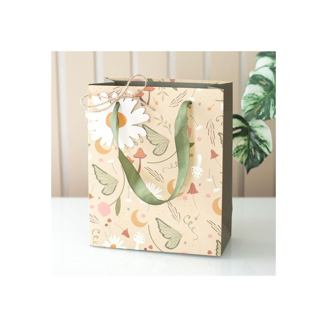 23cm Medium Fairy Folklore Print Gift Bag