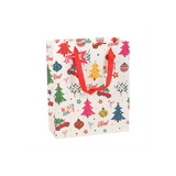 23cm Nostalgic Christmas Print Gift Bag