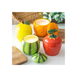 Watermelon Shaped Candle Jar