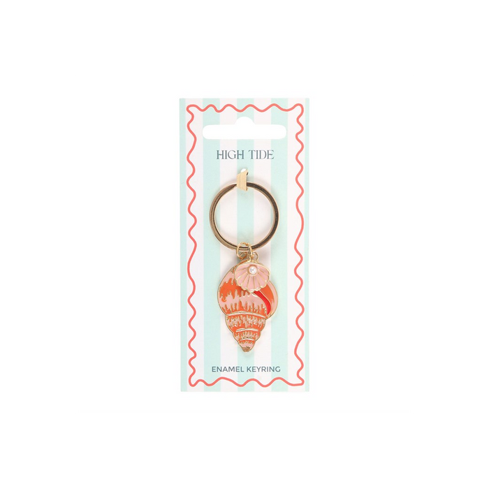 High Tide Shell Keyring