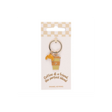 Coffee and a Friend Keyring