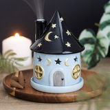 Celestial Cottage Incense Cone Holder. Product image.