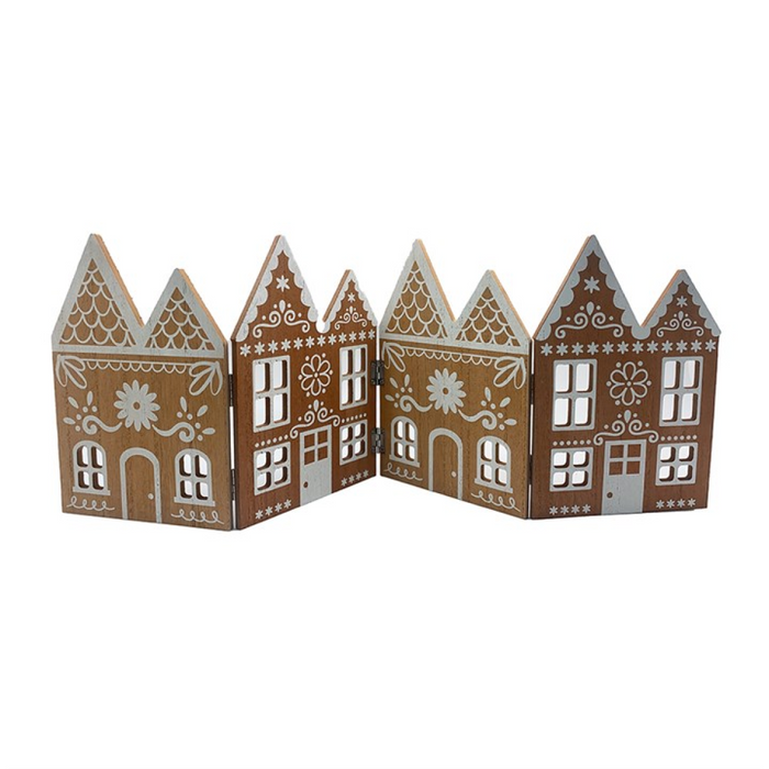 59cm Folding Wooden Gingerbread House Decoration