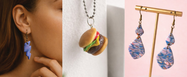 Handmade Mini Burger Necklace - Image 3