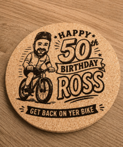 Personalised Cork Coasters Pack of 10