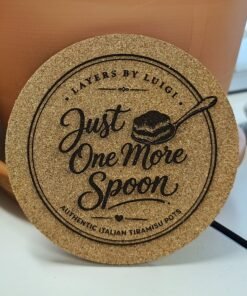 Alternative view of Personalised Cork Coasters Pack of 10