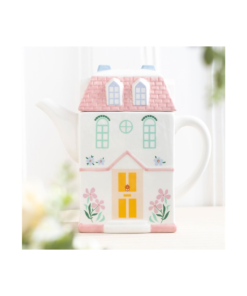 Pastel House Shaped Teapot