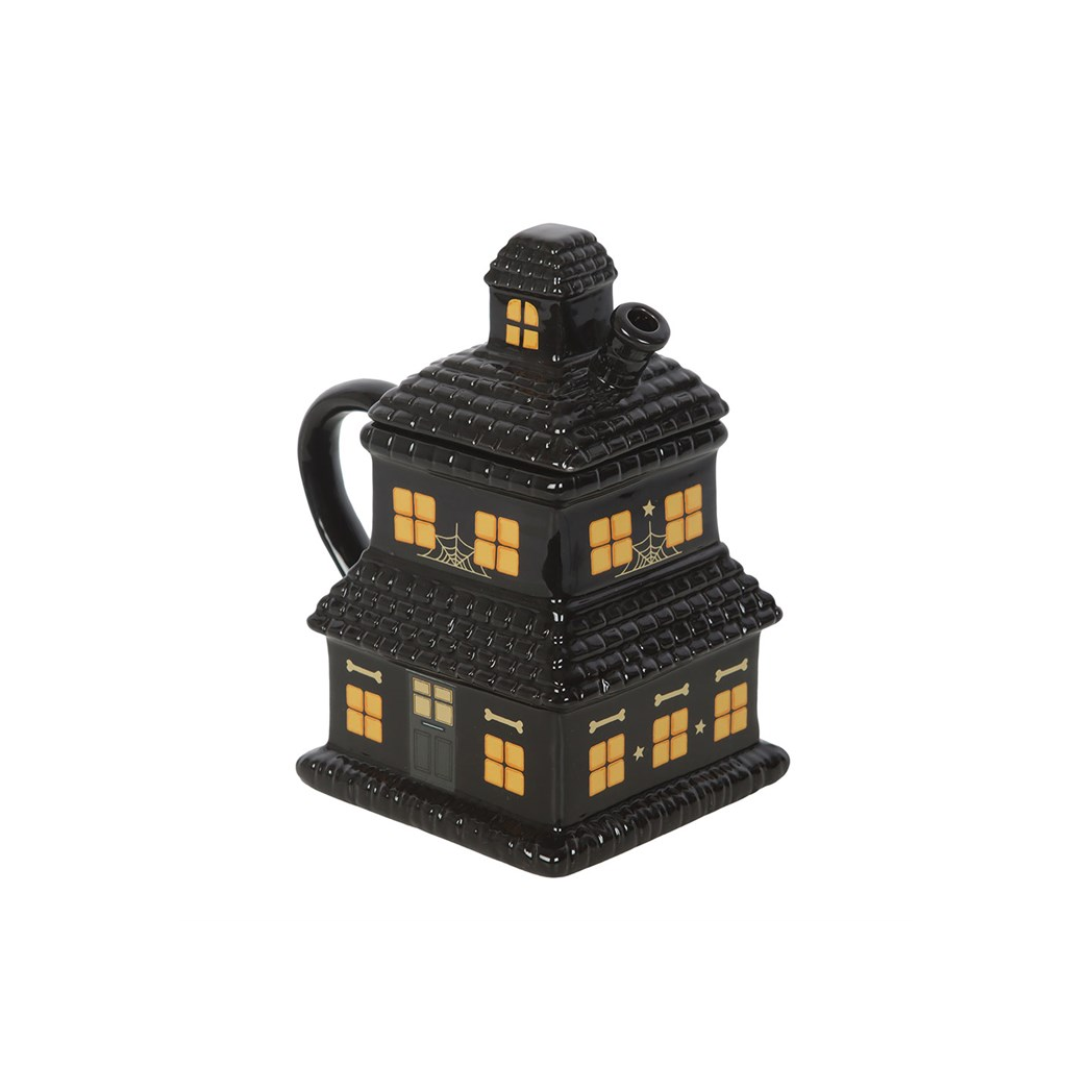 Black Haunted House Mug - Image 4
