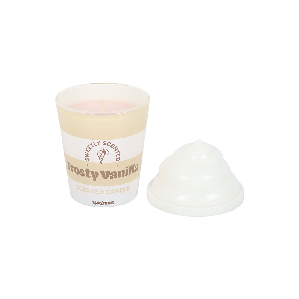 Frosty Vanilla Ice Cream Scented Candle - Image 3