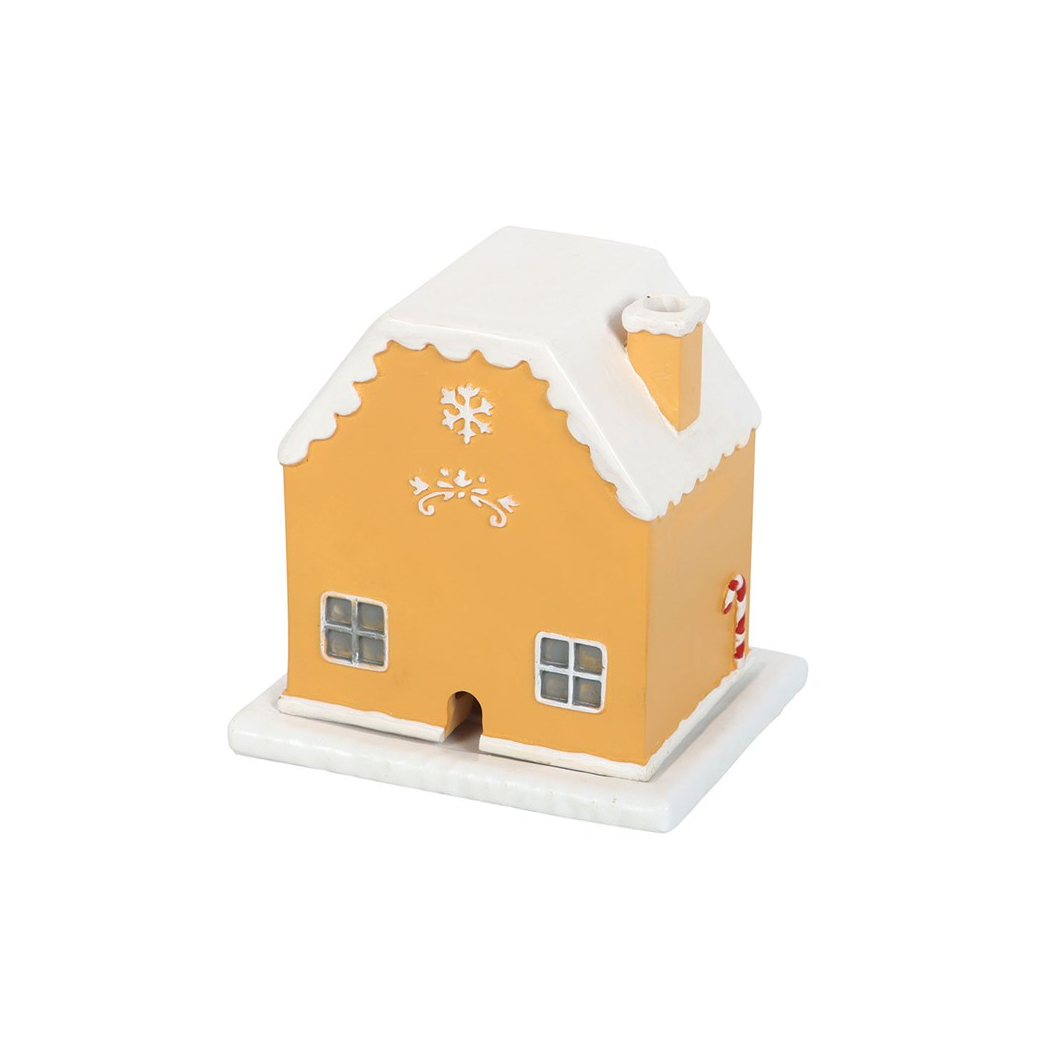 Candy Cane Gingerbread House Incense Cone Holder - Image 4