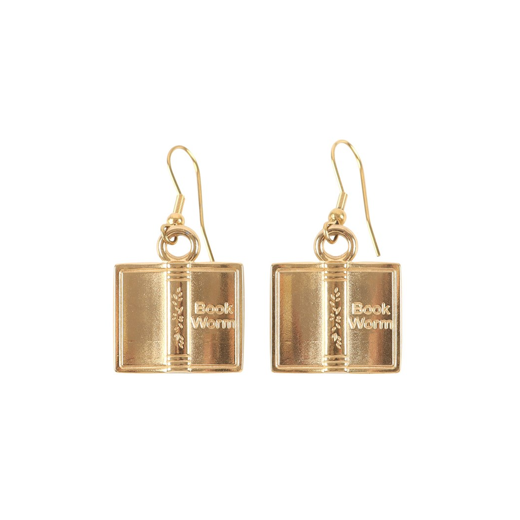 Book Worm Earrings - Image 3