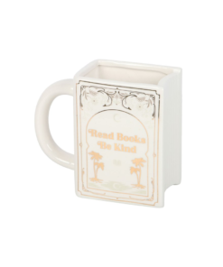 Alternative view of Read Books Be Kind White Book Shaped Mug