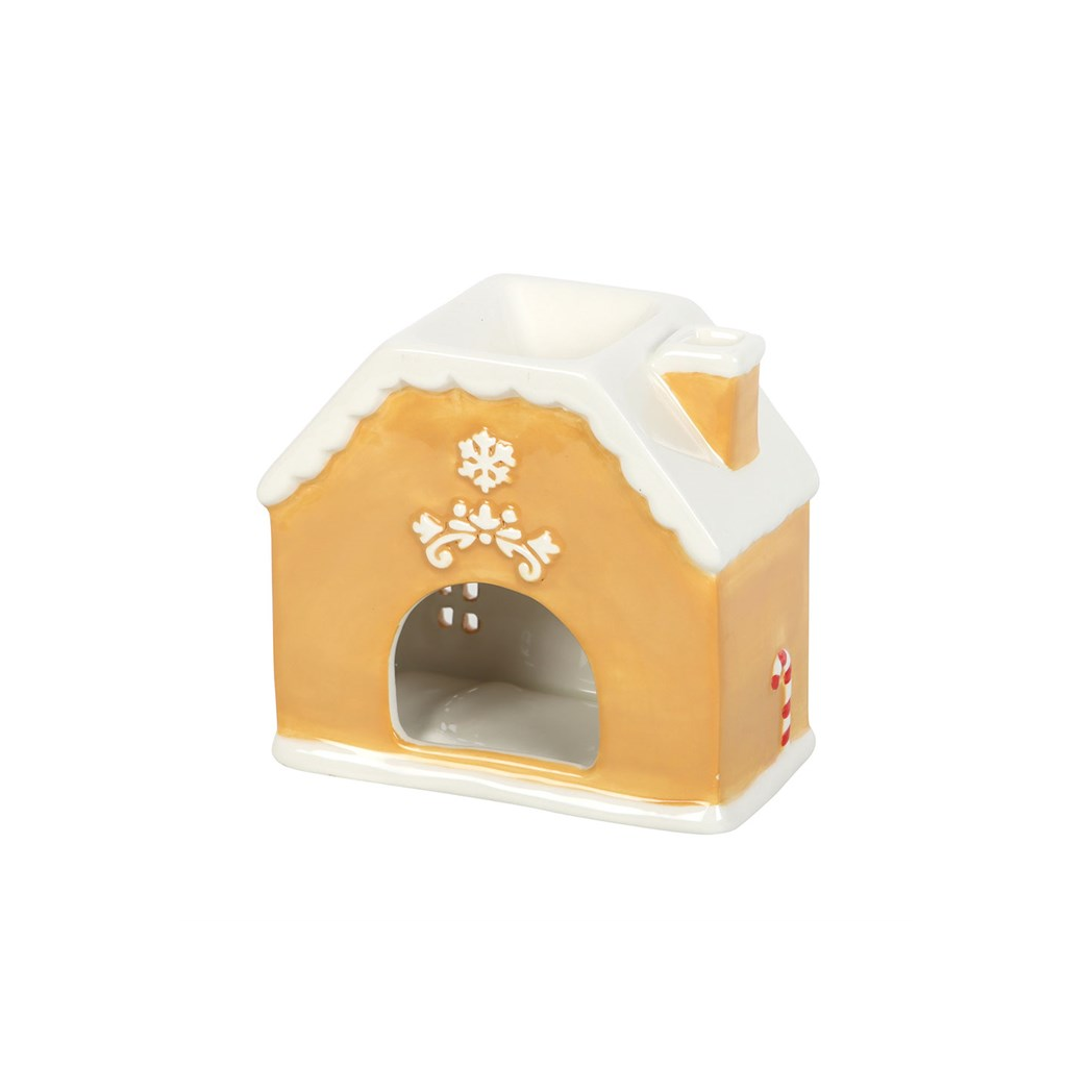 Candy Cane Gingerbread House Oil Burner and Wax Warmer - Image 3