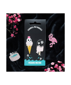 Freaking Melting Ice Cream Enamel Pin Badges