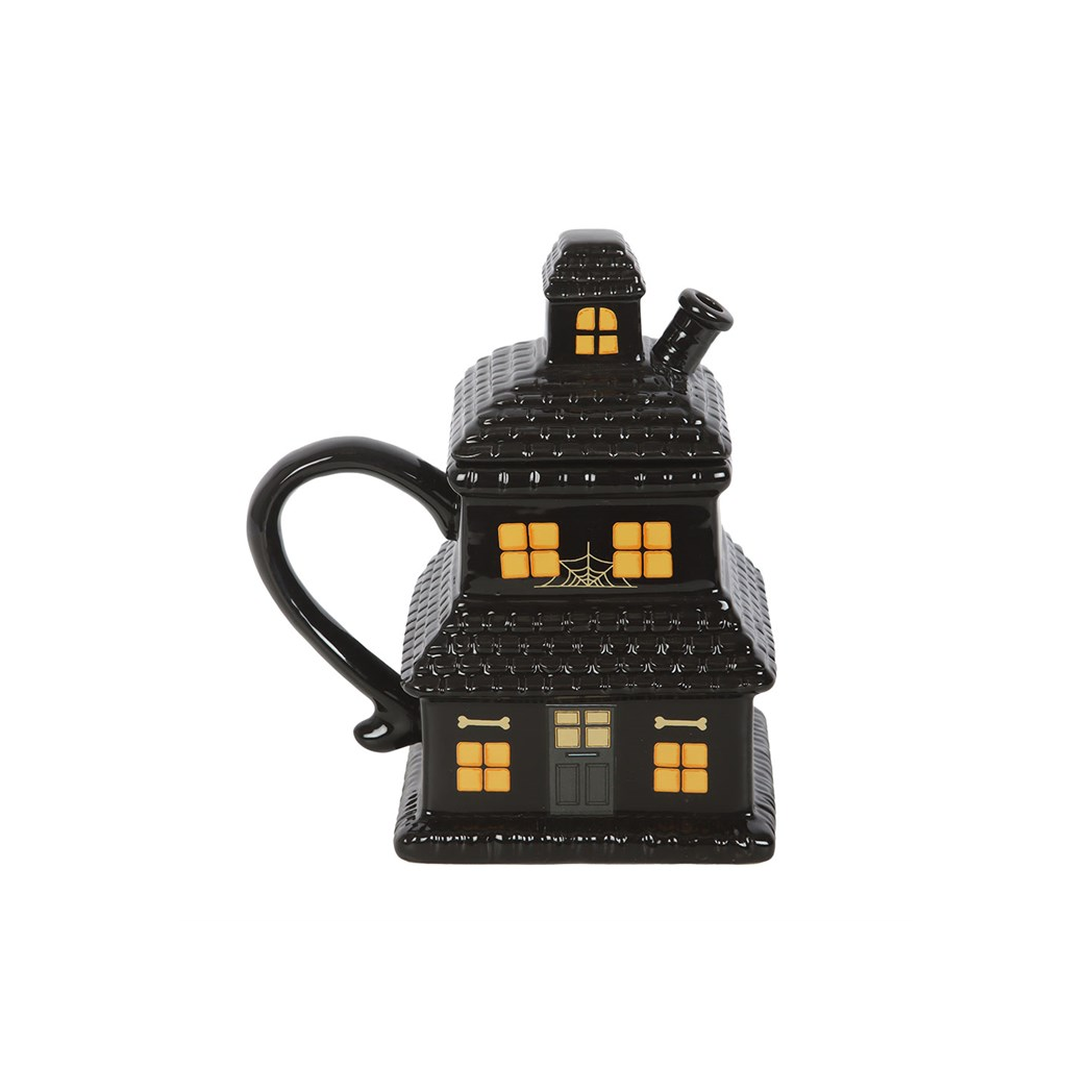Black Haunted House Mug - Image 2