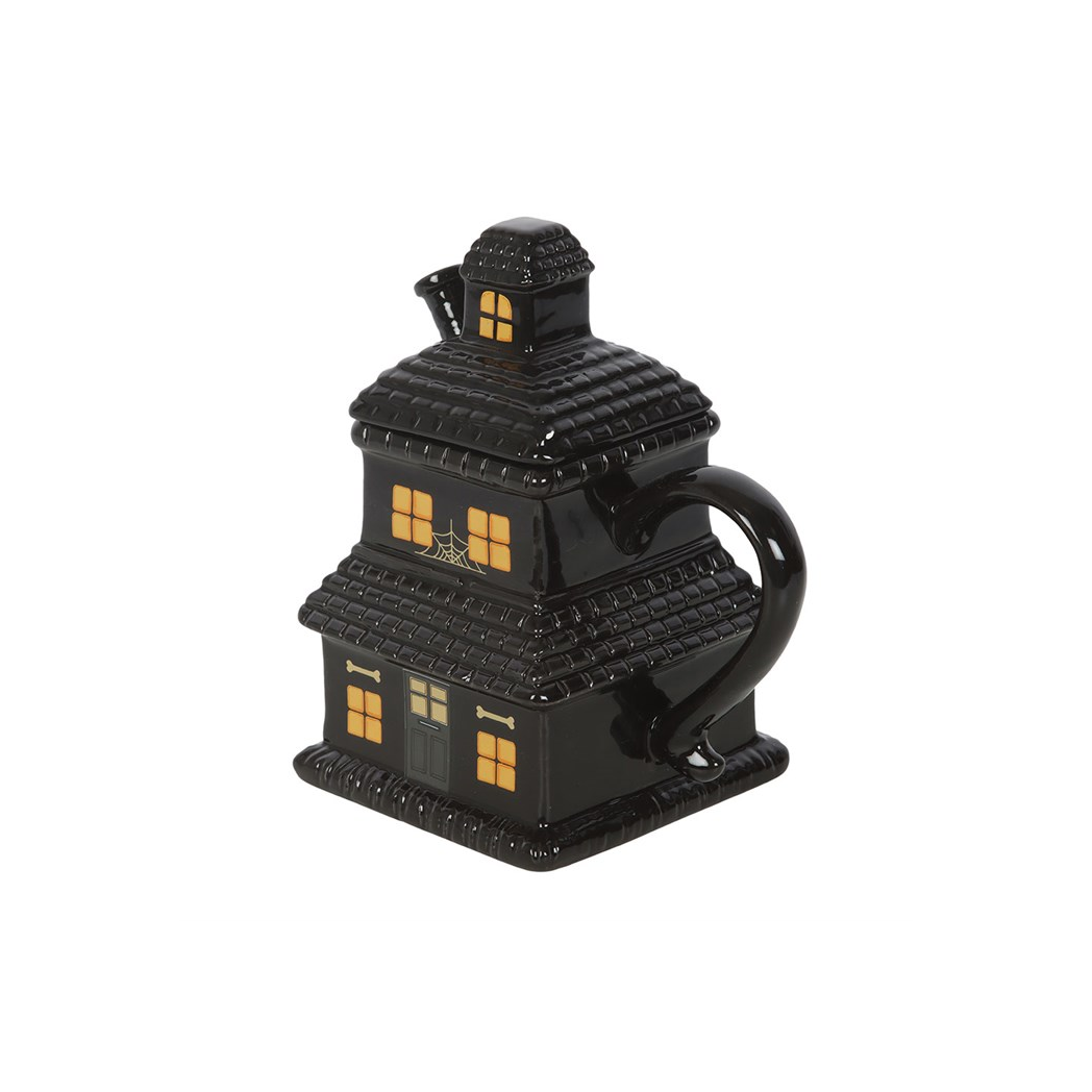 Black Haunted House Mug - Image 5