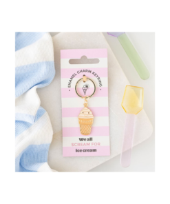 Ice Cream Cone Keyring