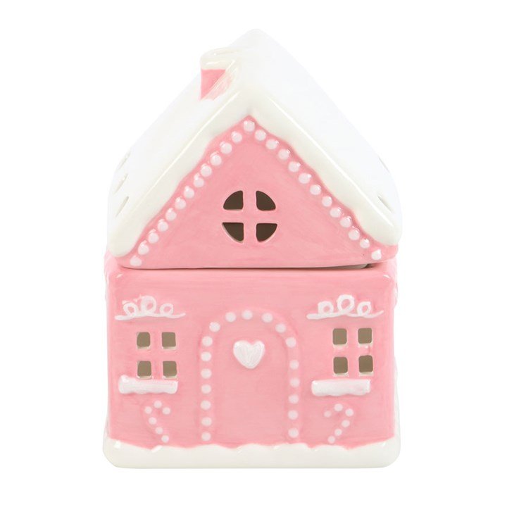 Pink Gingerbread House Oil Burner - Image 2