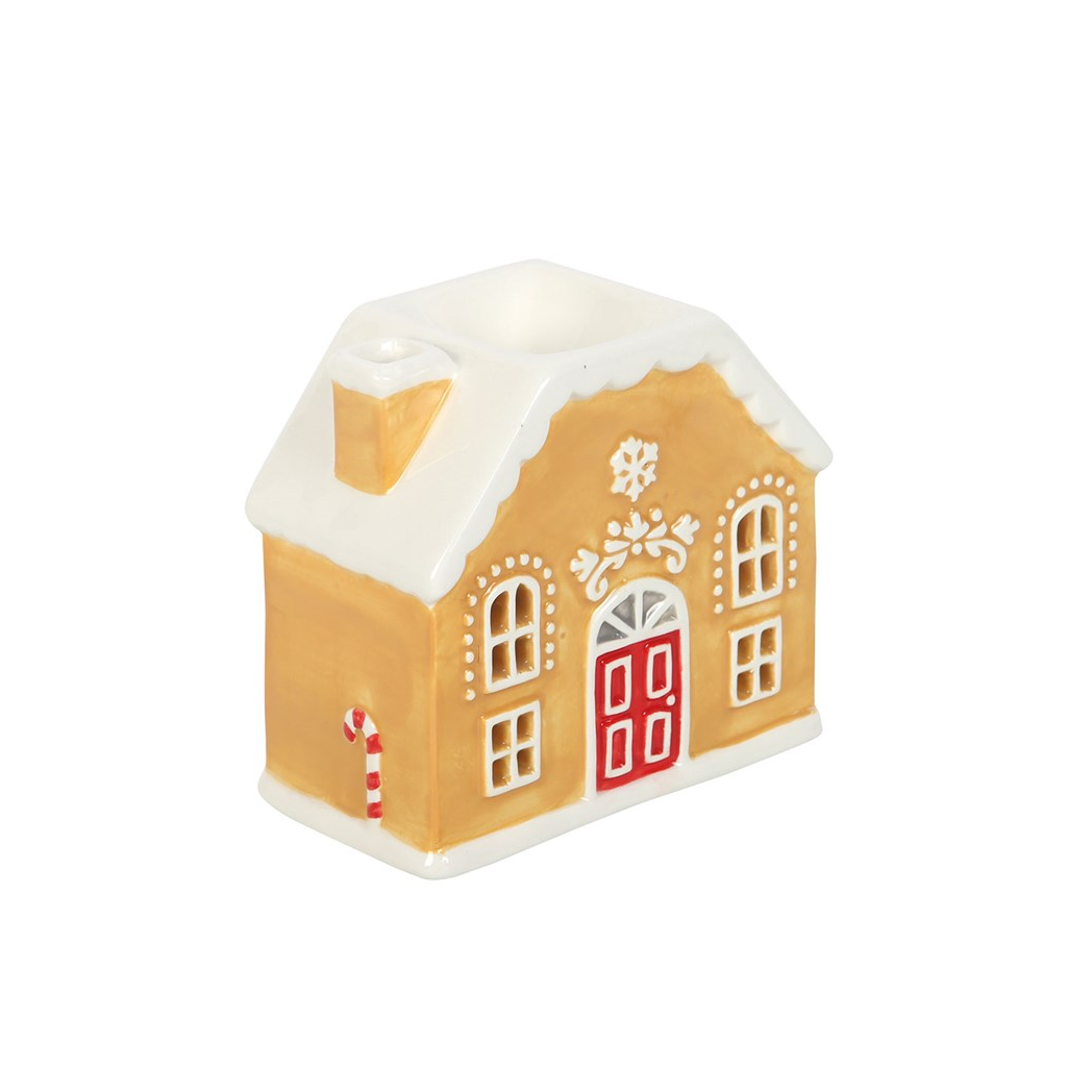 Candy Cane Gingerbread House Oil Burner and Wax Warmer - Image 4