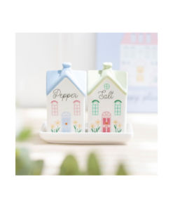 Pastel House Salt and Pepper Shakers