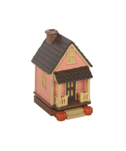 Alternative view of Pink House Incense Cone Burner with Pumpkins