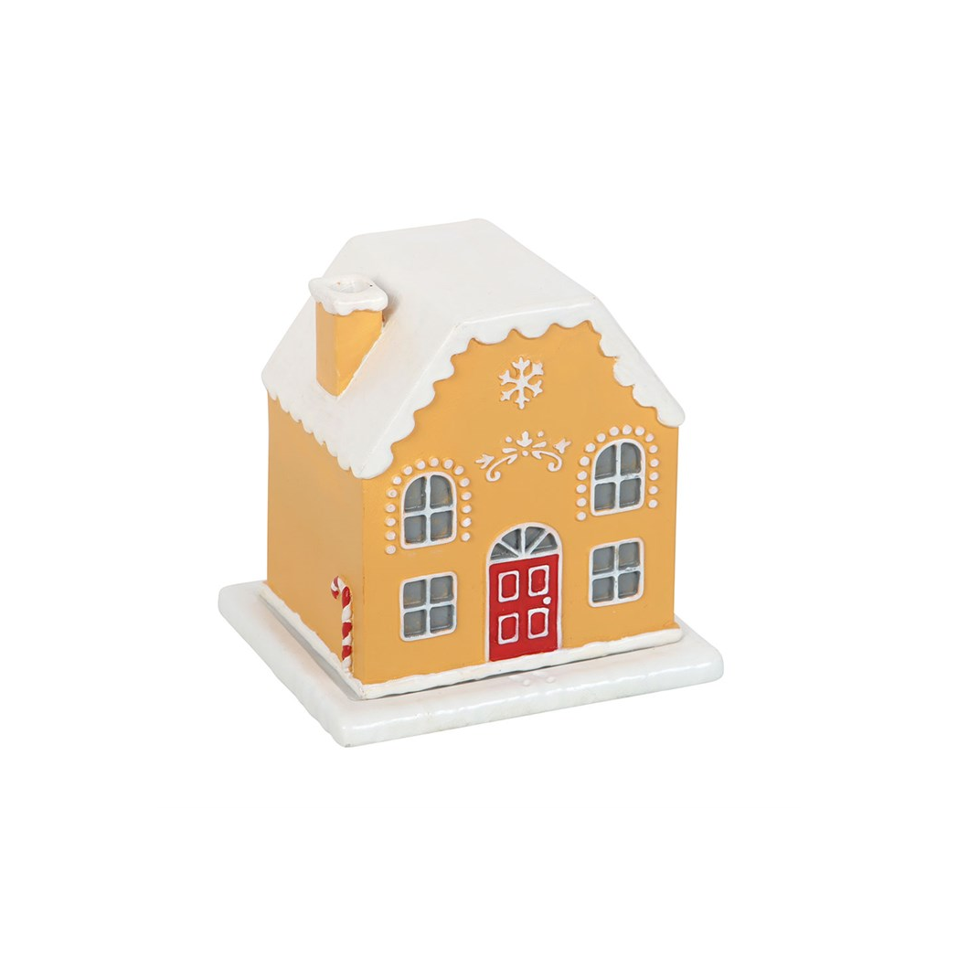 Candy Cane Gingerbread House Incense Cone Holder - Image 2