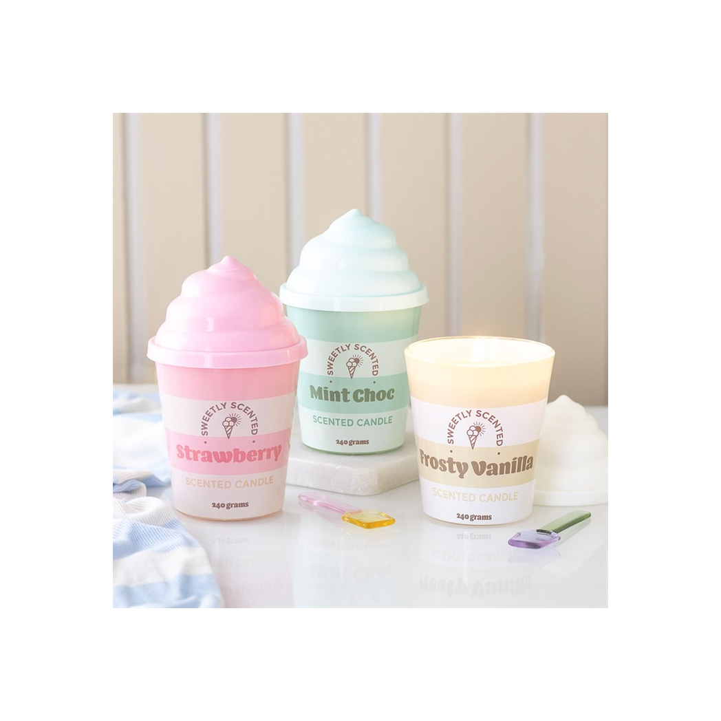 Frosty Vanilla Ice Cream Scented Candle - Image 5